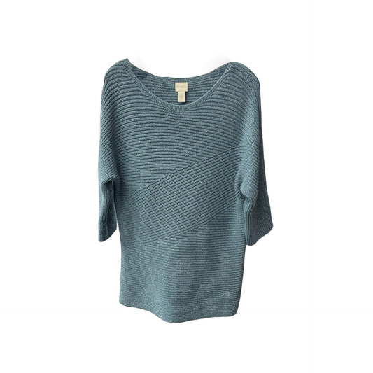 Sweater By Chicos In Baby Blue, Size: Xl