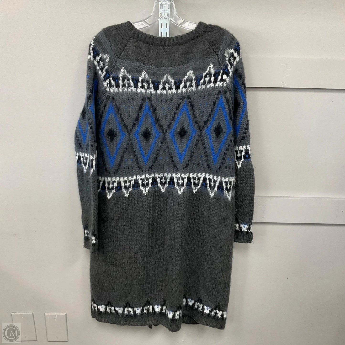 Cardigan By Free People In Blue & Grey, Size: L