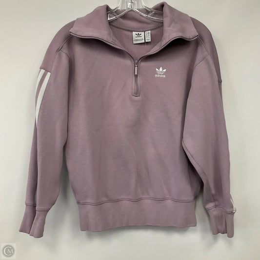 Sweatshirt Collar By Adidas In Purple, Size: Xs