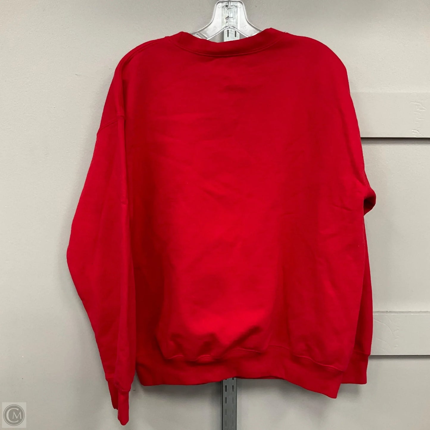 Sweatshirt Crewneck By Gildan In Red, Size: L