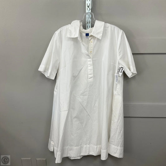 Dress Casual Midi By Old Navy In White, Size: L
