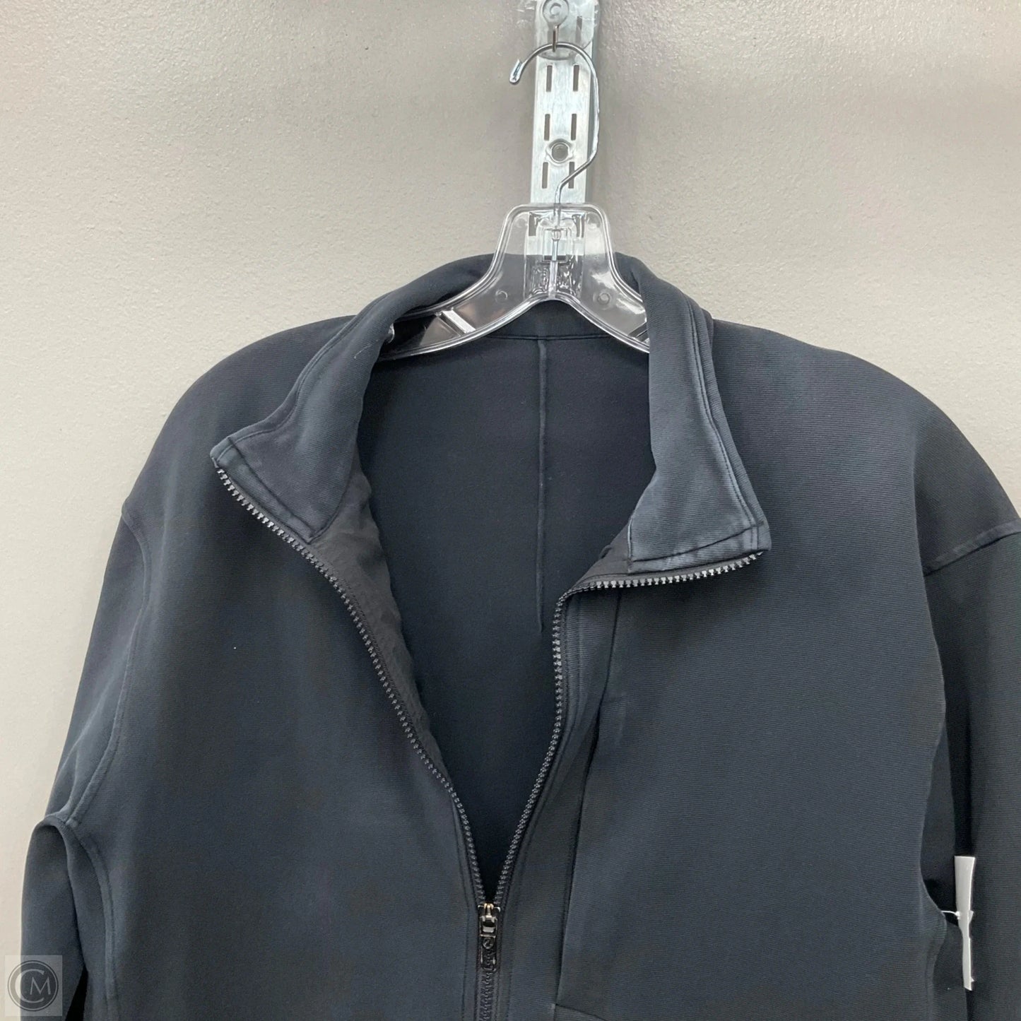 Athletic Jacket By Lululemon In Black, Size: Xl