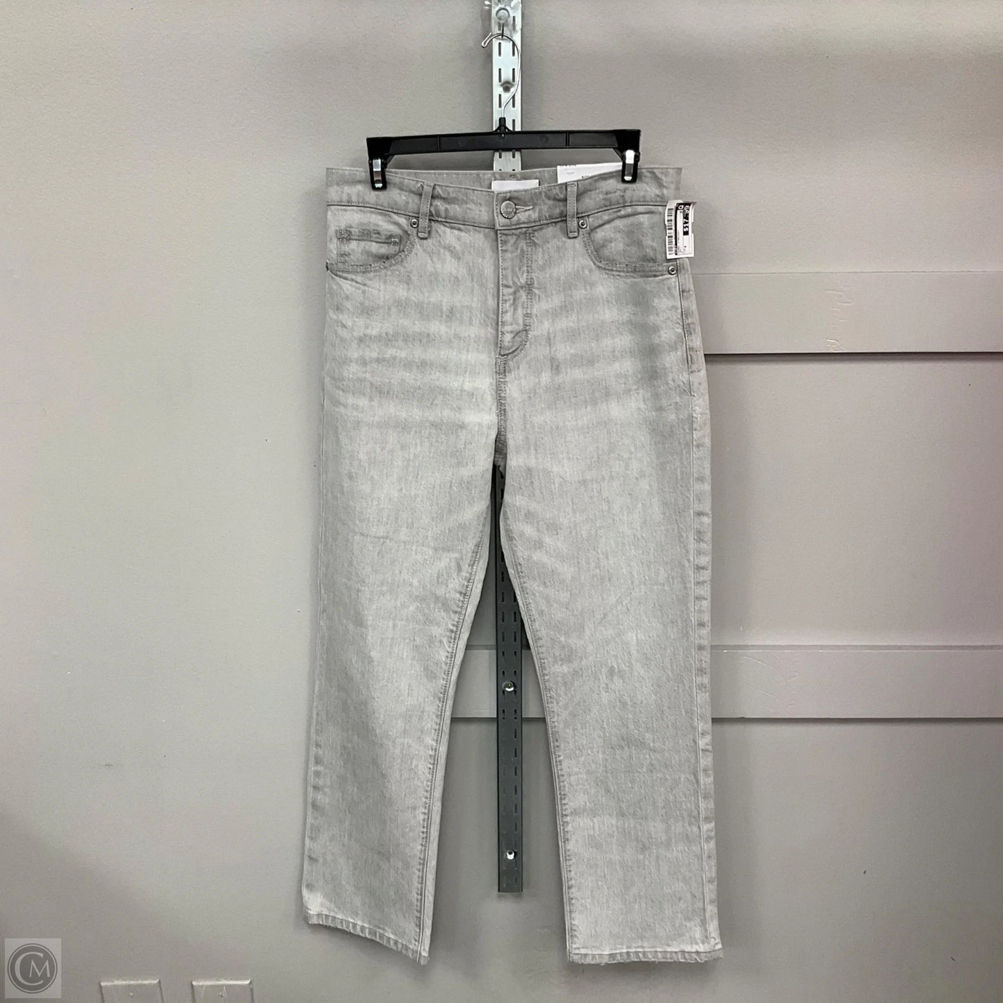 Jeans Straight By Loft In Grey, Size: 4