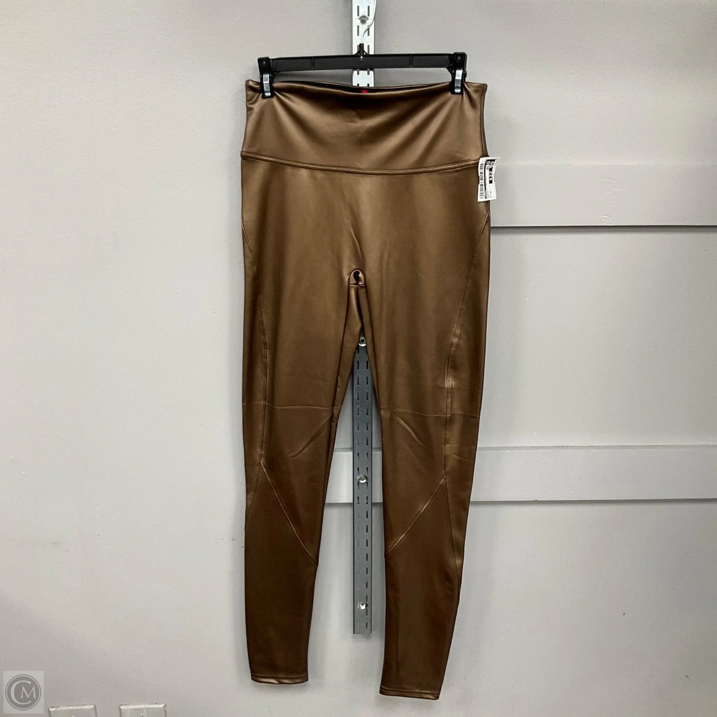 Athletic Leggings By Spanx In Bronze, Size: M