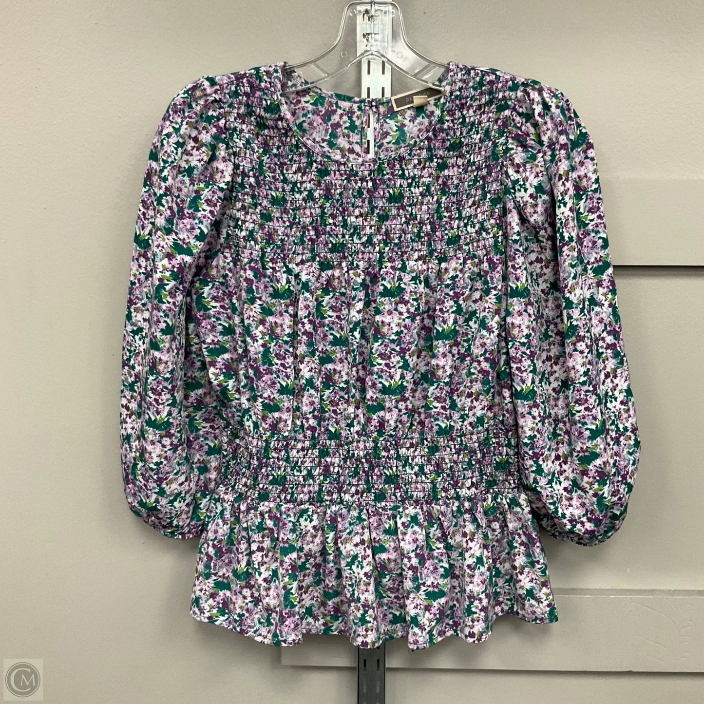 Top Long Sleeve By Pleione In Floral Print, Size: Xs