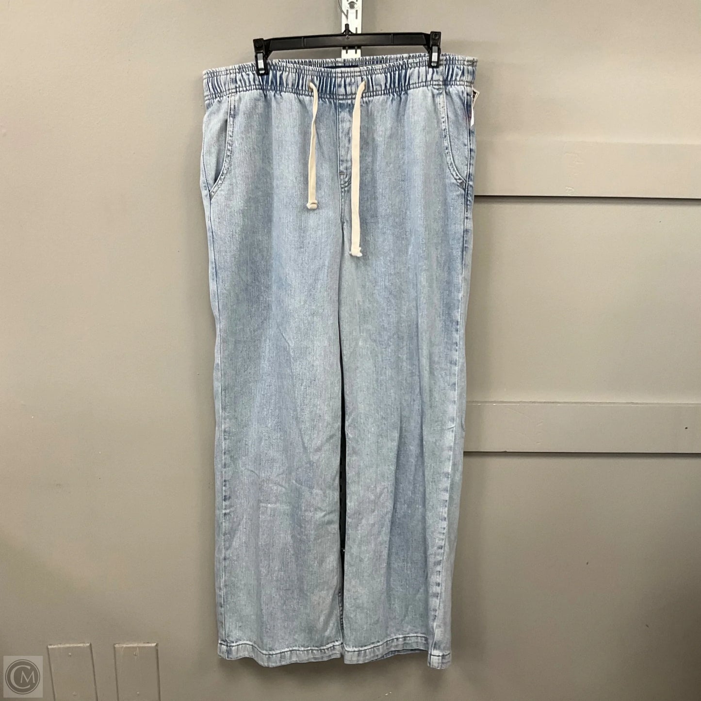 Jeans Wide Leg By Gap In Blue Denim, Size: M