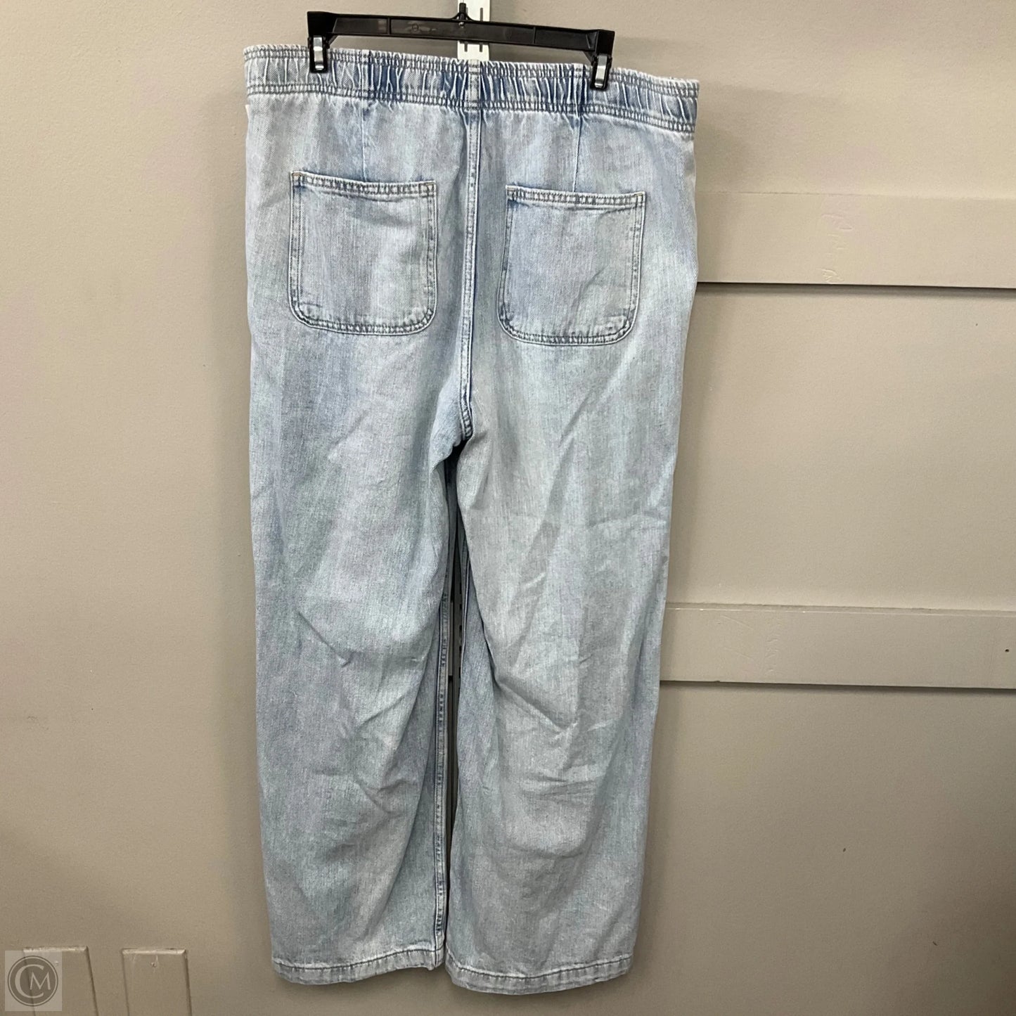 Jeans Wide Leg By Gap In Blue Denim, Size: M