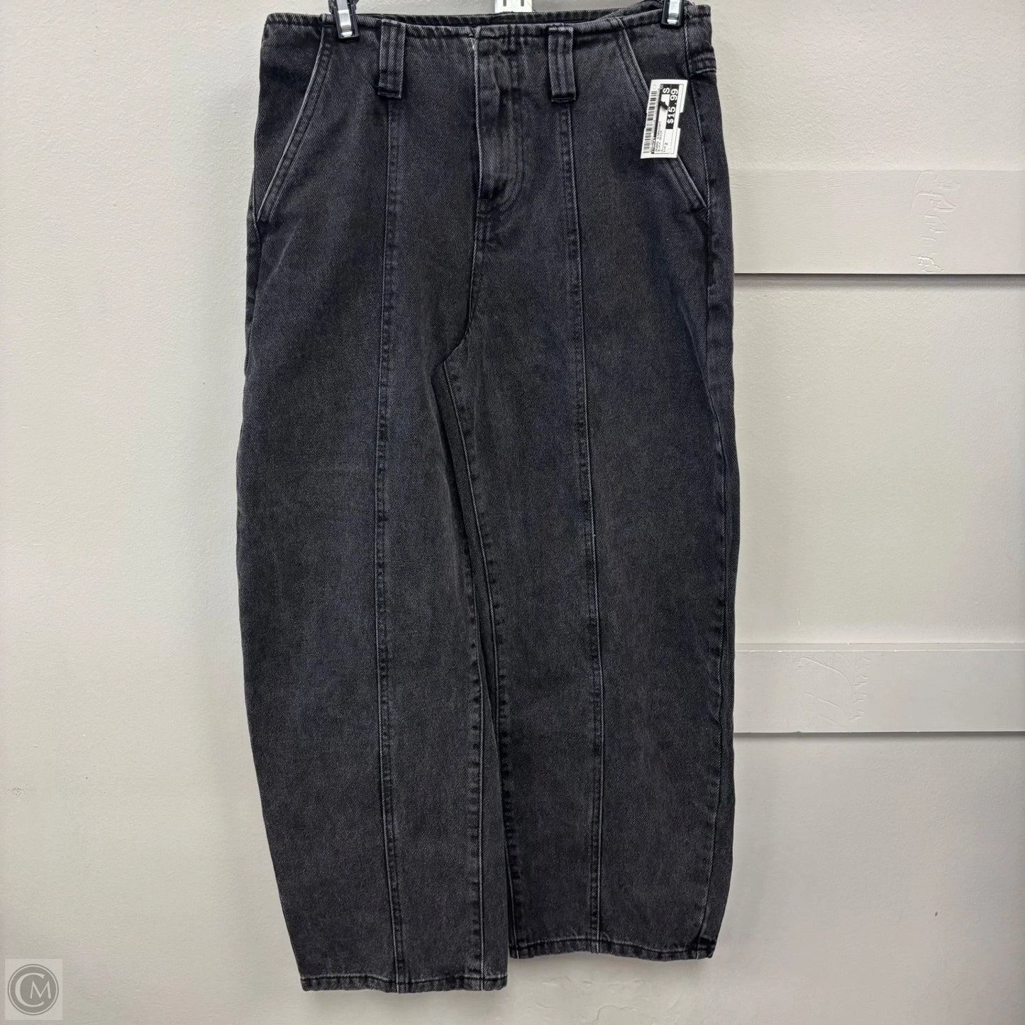 Jeans Straight By Target In Black Denim, Size: 2