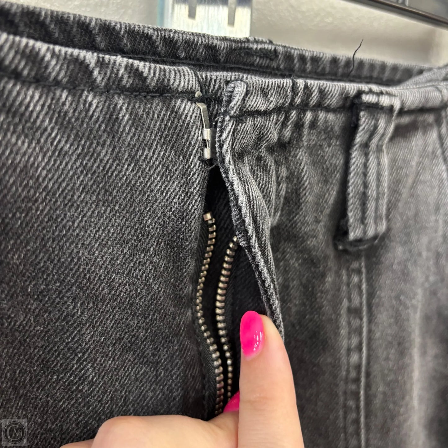 Jeans Straight By Target In Black Denim, Size: 2