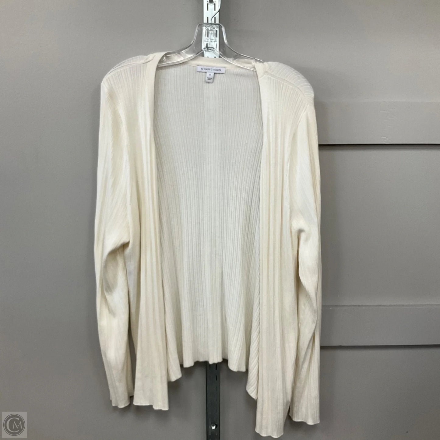 Cardigan By 41 Hawthorn In Cream, Size: 2x