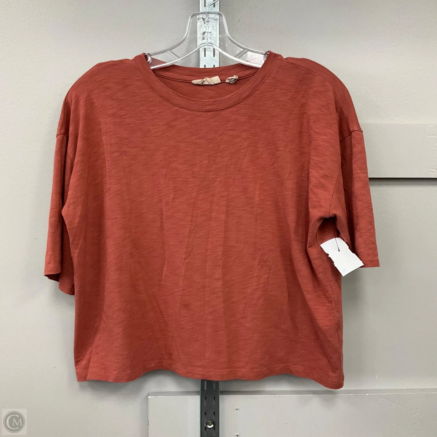 Top Short Sleeve Basic By Christian Siriano In Orange, Size: S