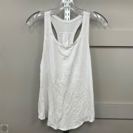 Athletic Tank Top By Lululemon In White, Size: 8