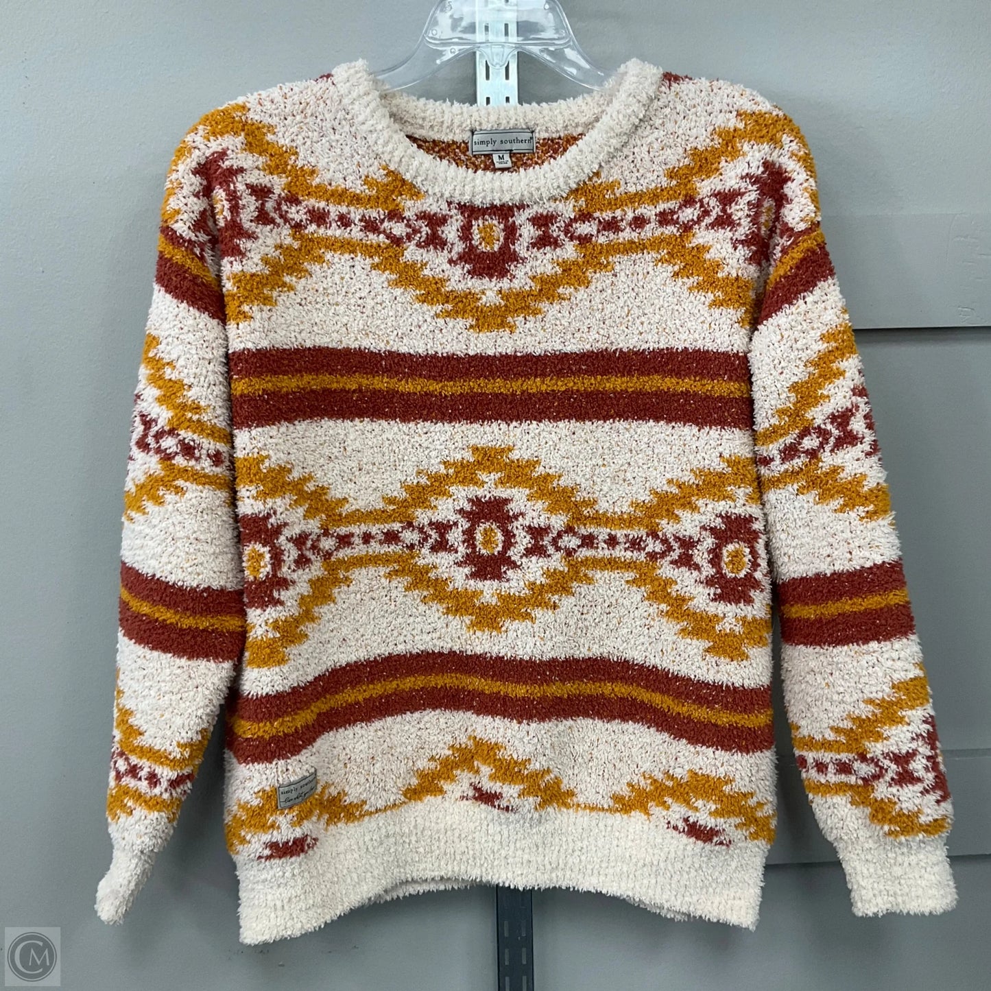 Sweater By Simply Southern In Multi-colored, Size: M