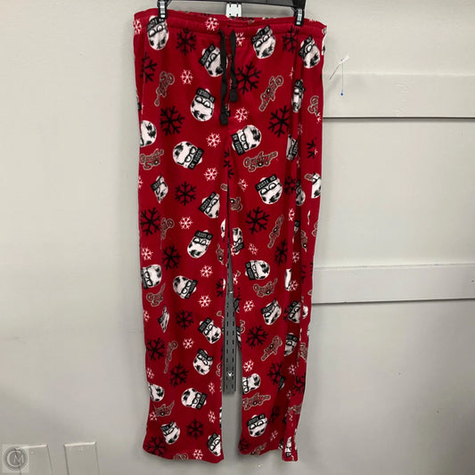 Pajama Pants By Clothes Mentor In Red, Size: L