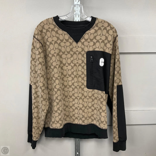 Sweatshirt Designer By Coach In Brown, Size: S