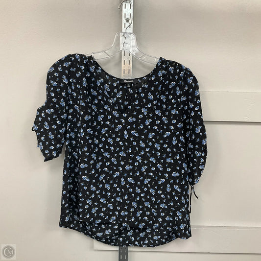 Top Short Sleeve By Madewell In Floral Print, Size: S
