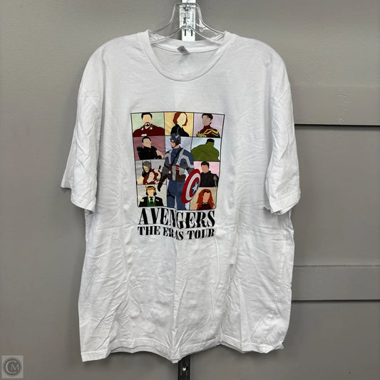 Top Short Sleeve By Cmf In White, Size: 2XL