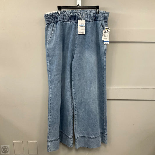 Jeans Wide Leg By Kensie In Blue Denim, Size: Xl