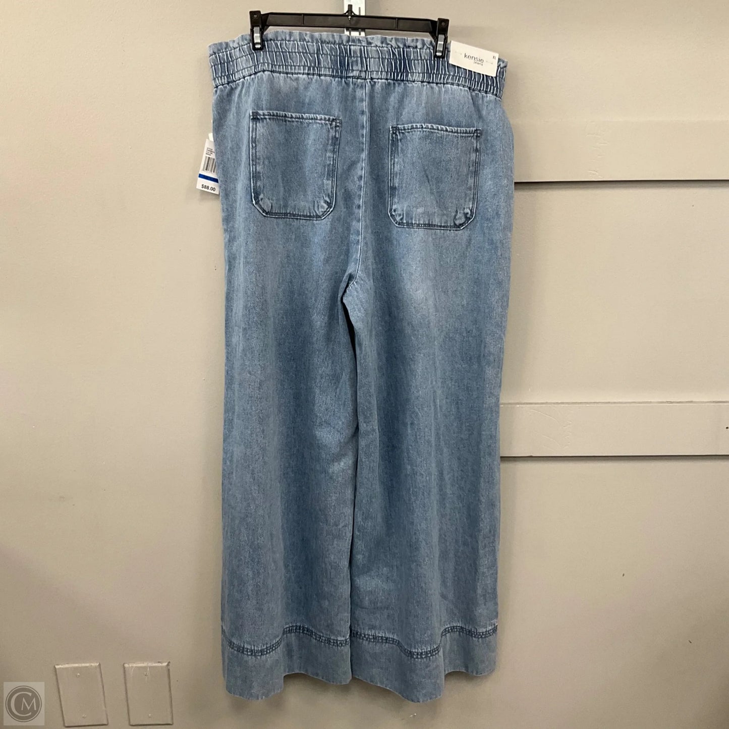 Jeans Wide Leg By Kensie In Blue Denim, Size: Xl