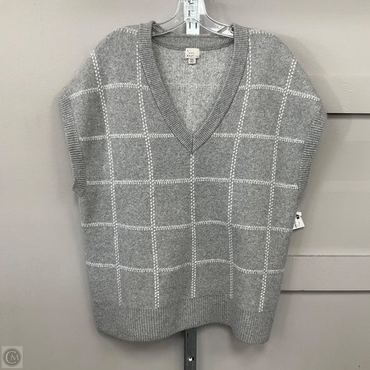 Vest Sweater By A New Day In Grey, Size: Xxl