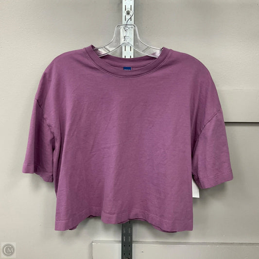 Top Short Sleeve Basic By Old Navy In Purple, Size: L