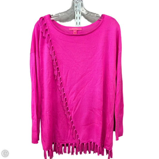 Top Long Sleeve Designer By Lilly Pulitzer In Pink, Size: M