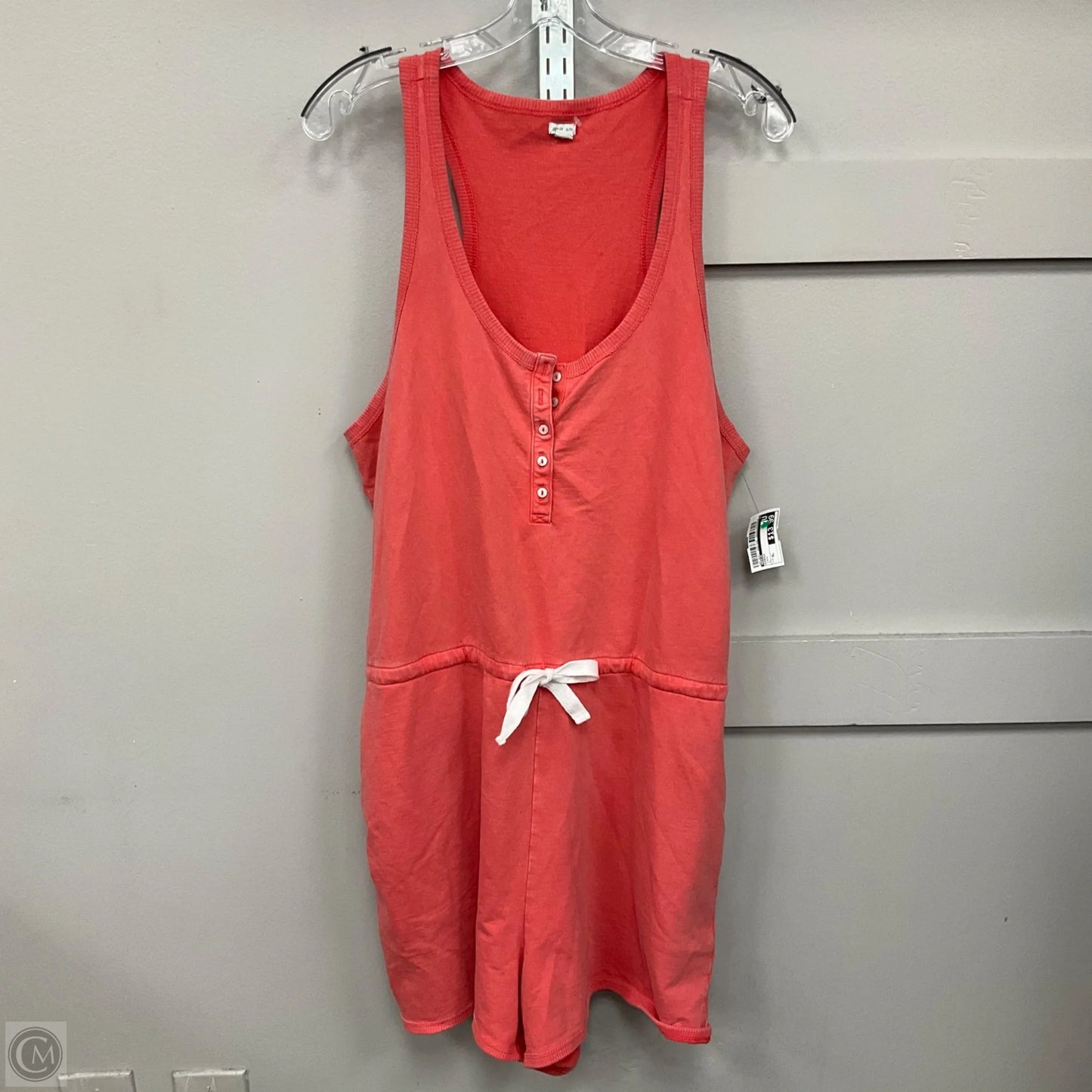 Romper By Aerie In Coral, Size: Xl