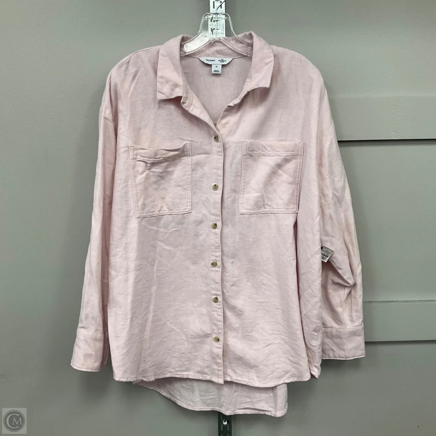 Top Long Sleeve By Old Navy In Pink, Size: Xl