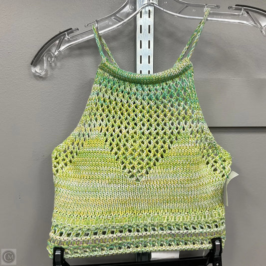 Top Sleeveless By Zara In Green, Size: L