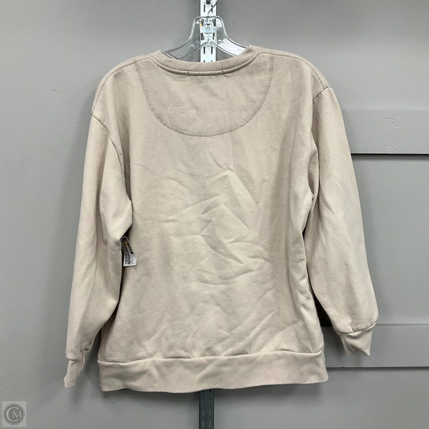 Sweatshirt Crewneck By State Of Mine In Tan, Size: M