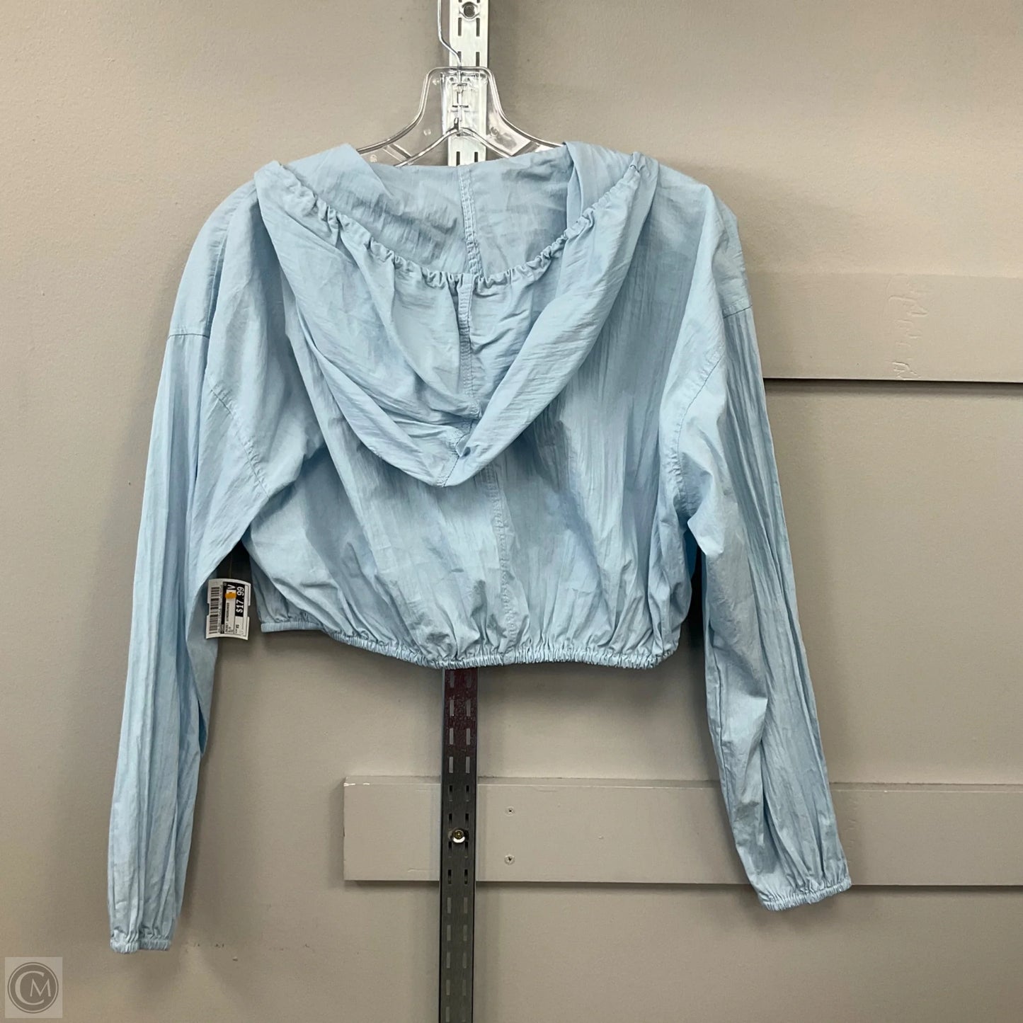 Jacket Windbreaker By Zara In Blue, Size: Xs