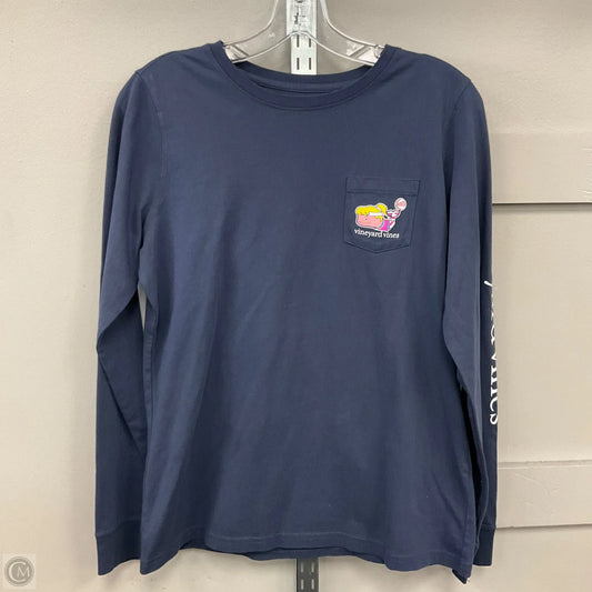 Top Long Sleeve By Vineyard Vines In Navy, Size: S