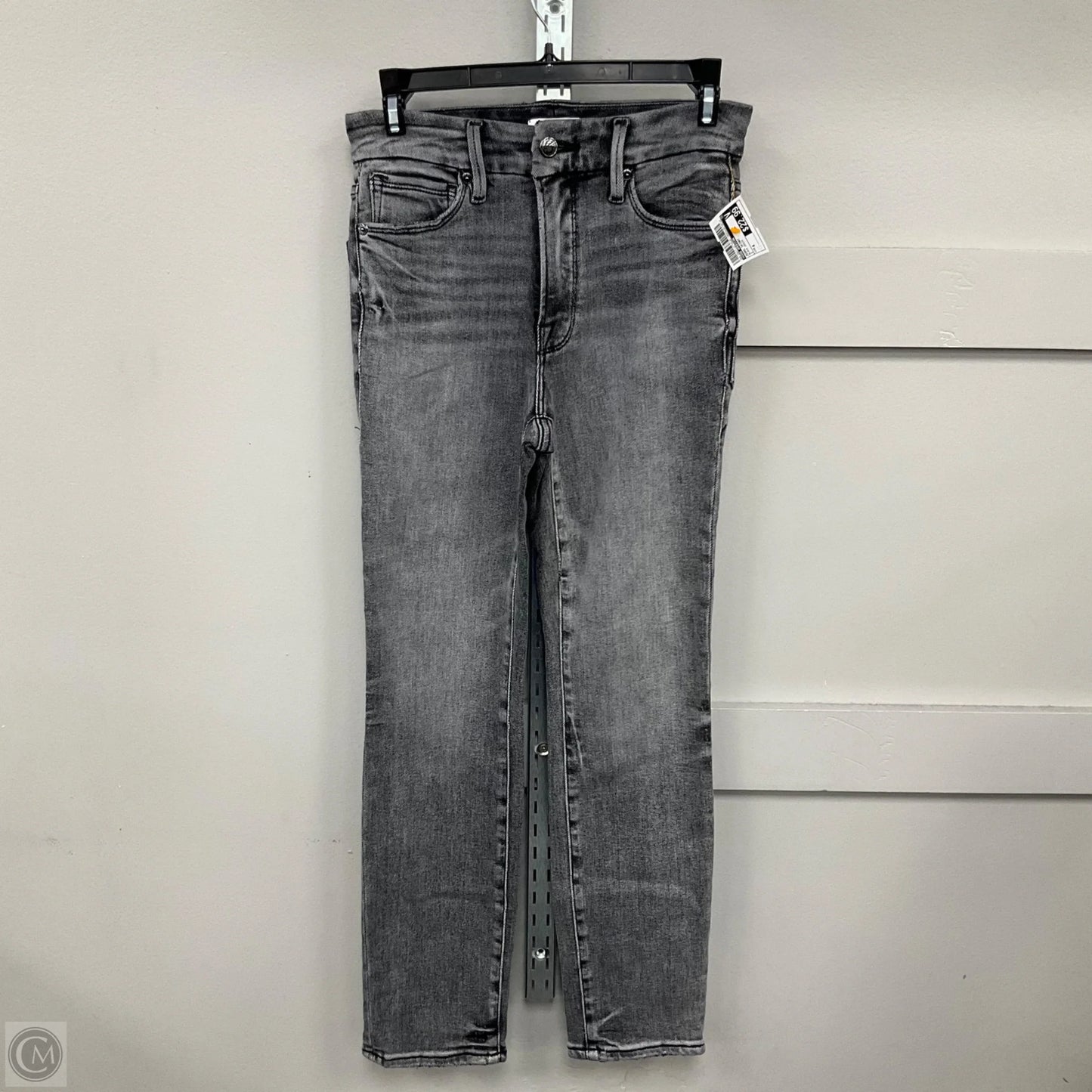 Jeans Skinny By Good American In Black Denim, Size: 4