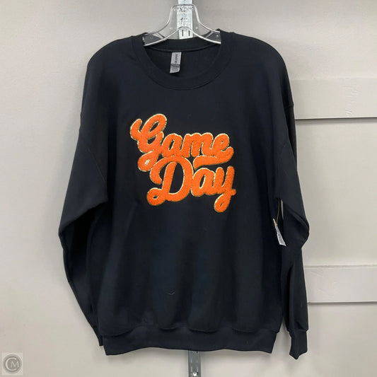 Sweatshirt Crewneck By Gildan In Black, Size: L