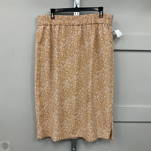 Skirt Midi By J. Crew In Floral Print, Size: L