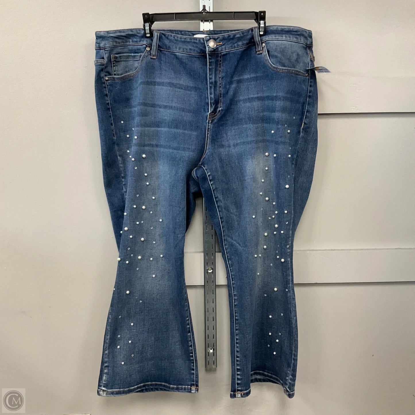 Jeans Straight By Lane Bryant In Blue Denim, Size: 22