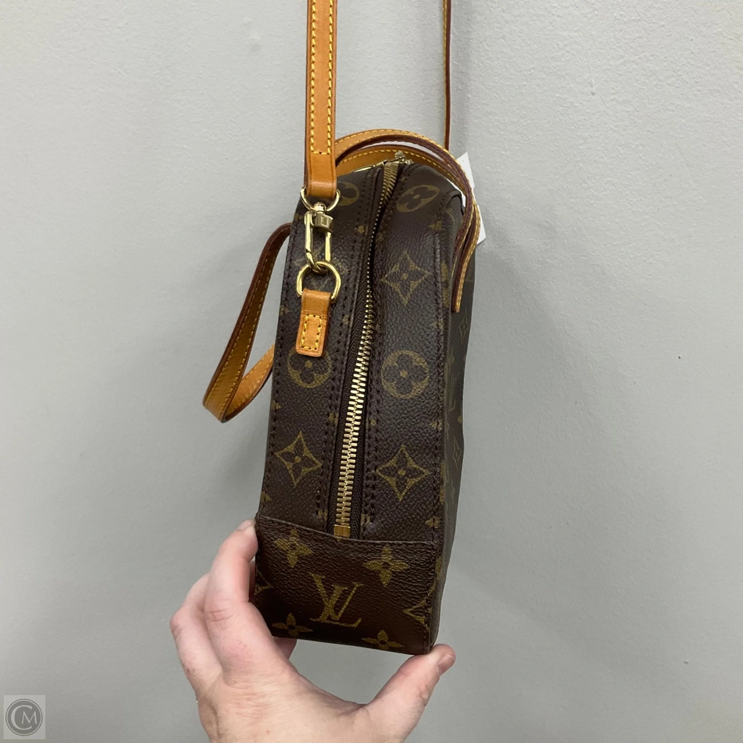 Spontini Crossbody Luxury Designer By Louis Vuitton, Size: Small