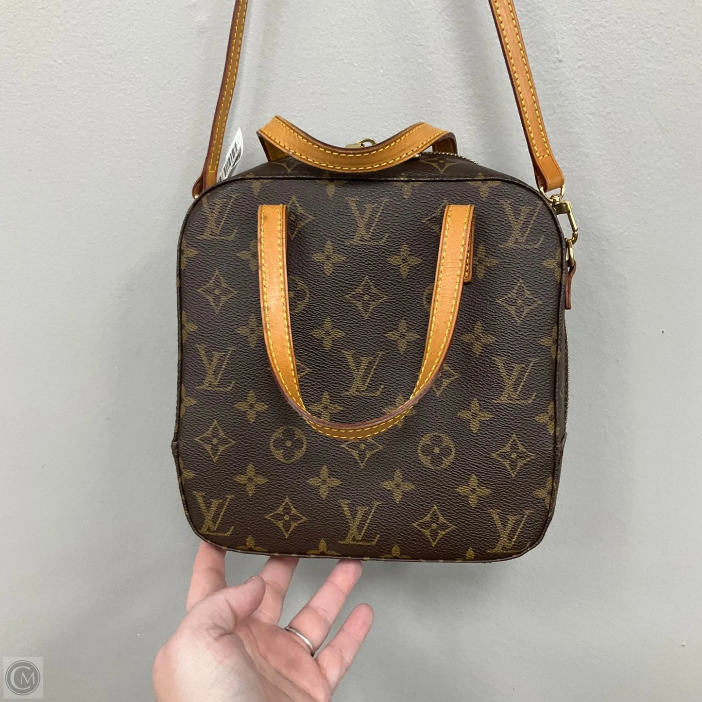 Spontini Crossbody Luxury Designer By Louis Vuitton, Size: Small