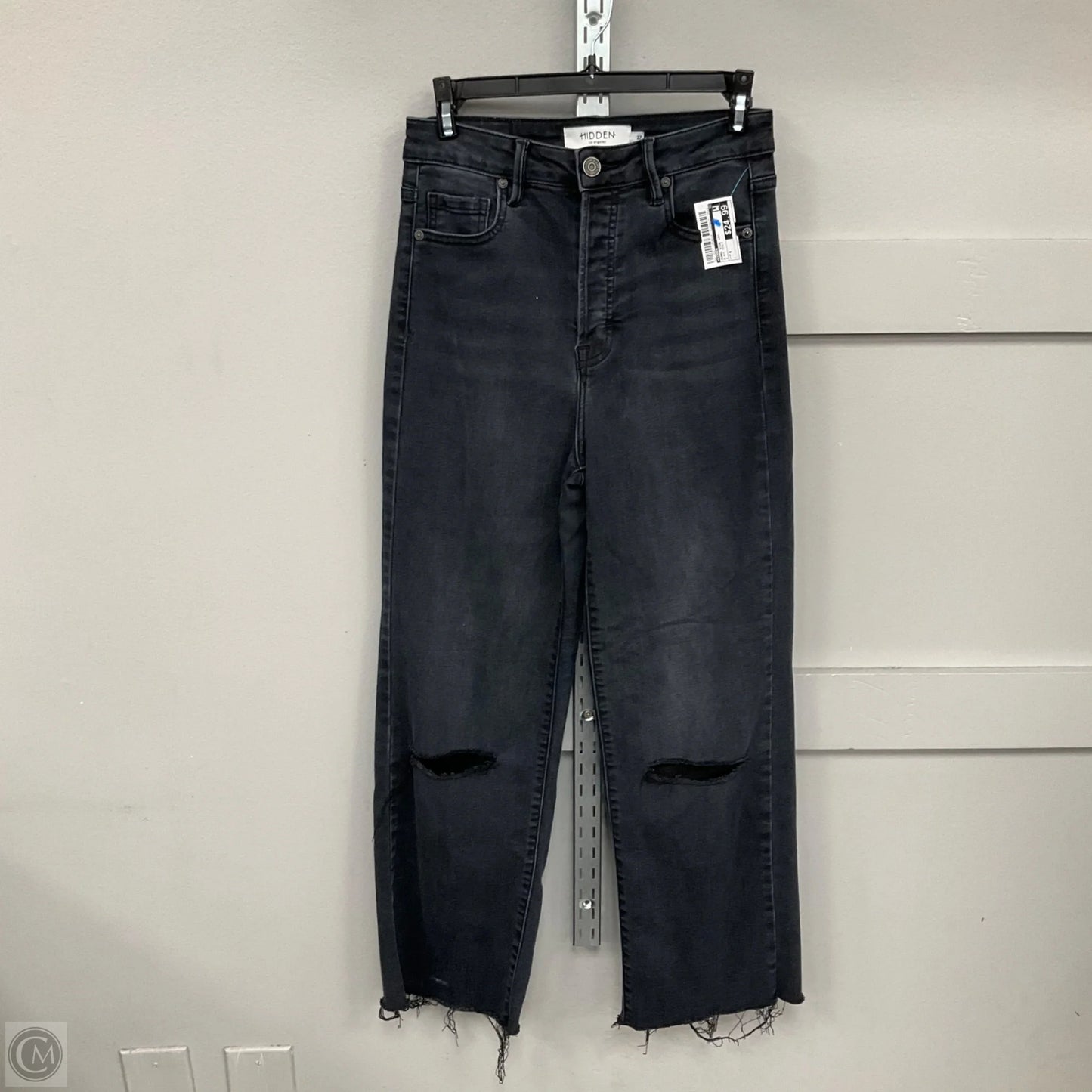 Jeans Wide Leg By Hidden In Black Denim, Size: 4