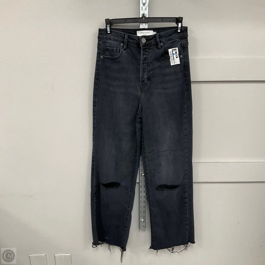 Jeans Wide Leg By Hidden In Black Denim, Size: 4