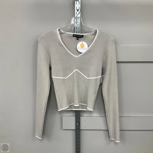 Top Long Sleeve By Blue Blush In Grey, Size: L