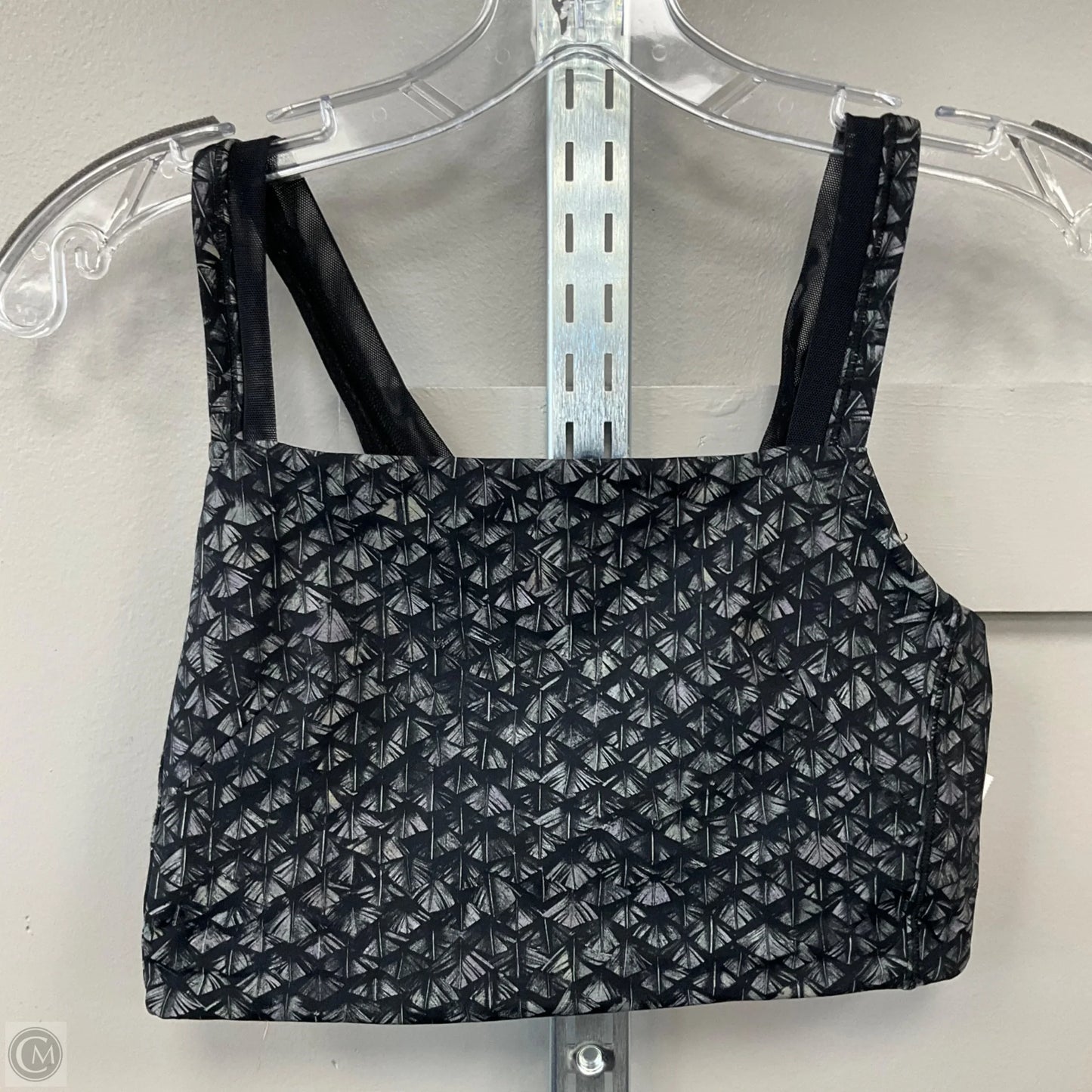 Athletic Bra By Lululemon In Black & Grey, Size: 6