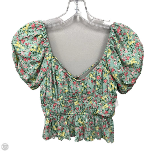 Top Short Sleeve By Altard State In Floral Print, Size: Xs