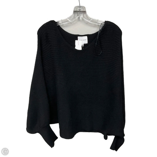 Sweater By Pink Rose In Black, Size: L