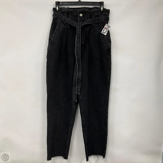 Jeans Straight By Abercrombie And Fitch In Black Denim, Size: 4p