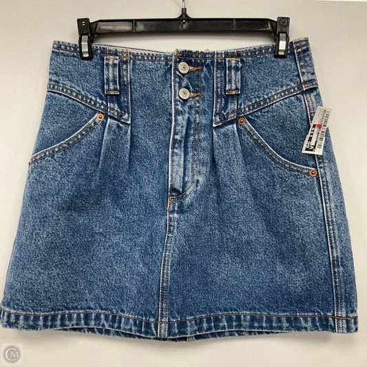 Skirt Mini & Short By Abercrombie And Fitch In Blue Denim, Size: 4