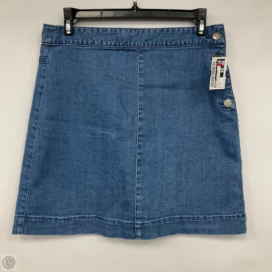 Skirt Mini & Short By Harper In Blue Denim, Size: M