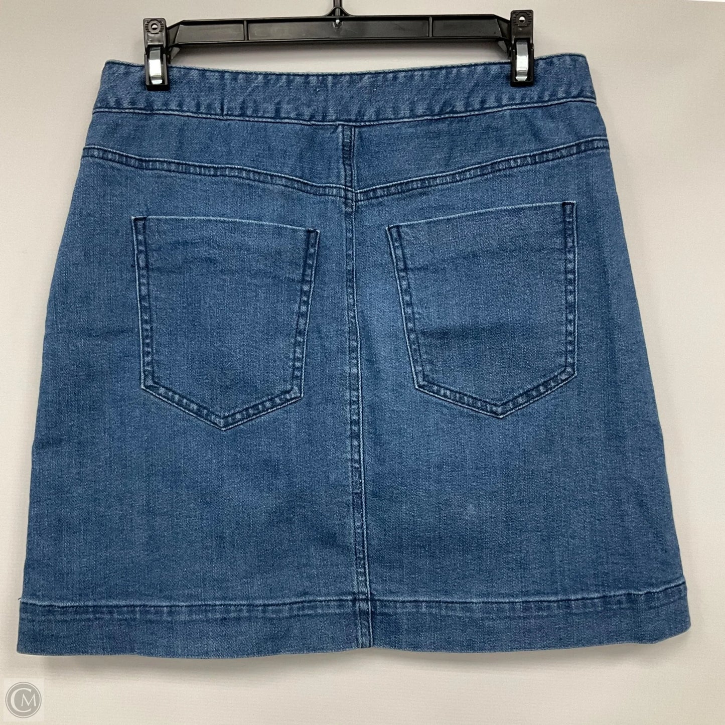 Skirt Mini & Short By Harper In Blue Denim, Size: M