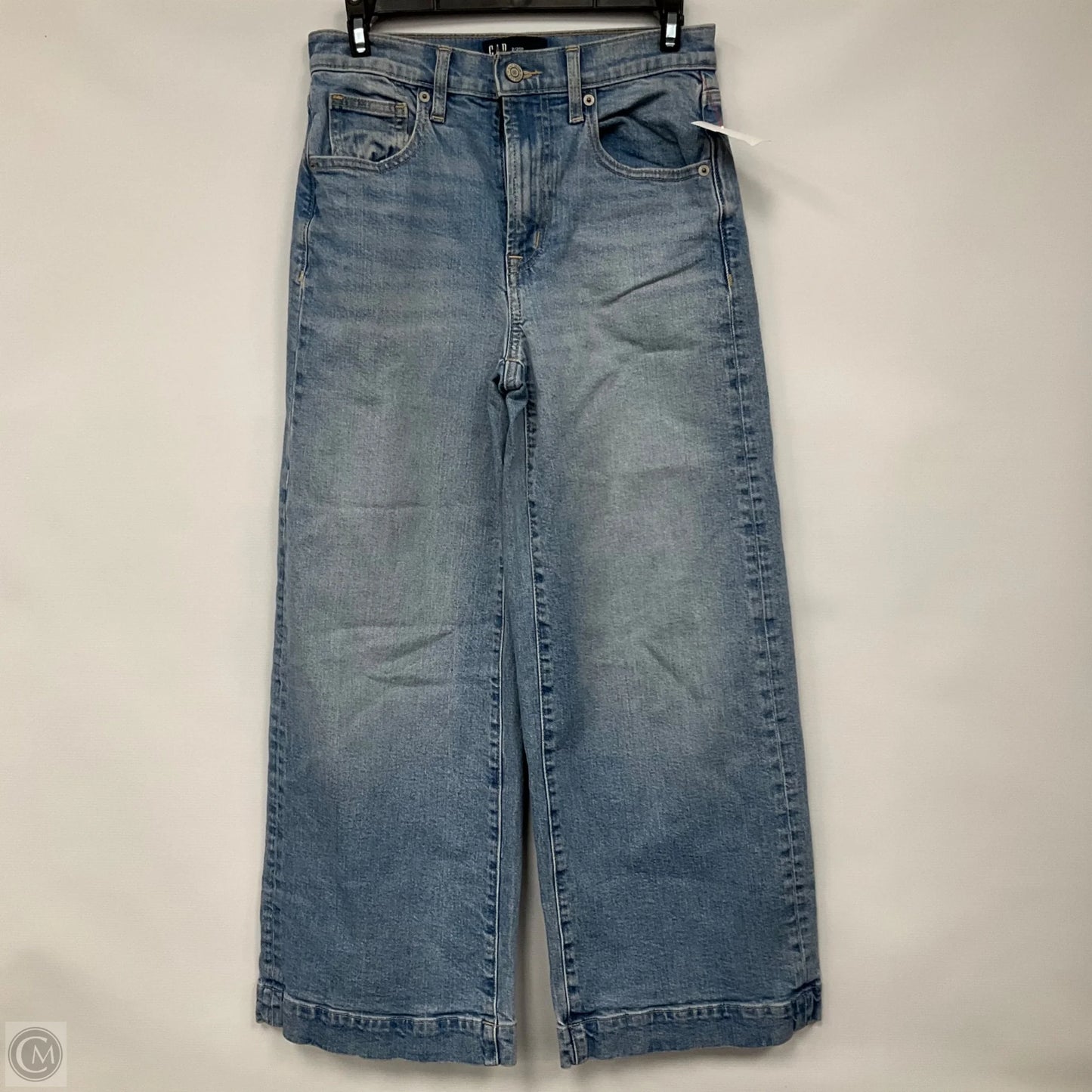 Jeans Wide Leg By Gap In Blue Denim, Size: 2