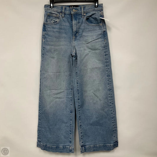 Jeans Wide Leg By Gap In Blue Denim, Size: 2